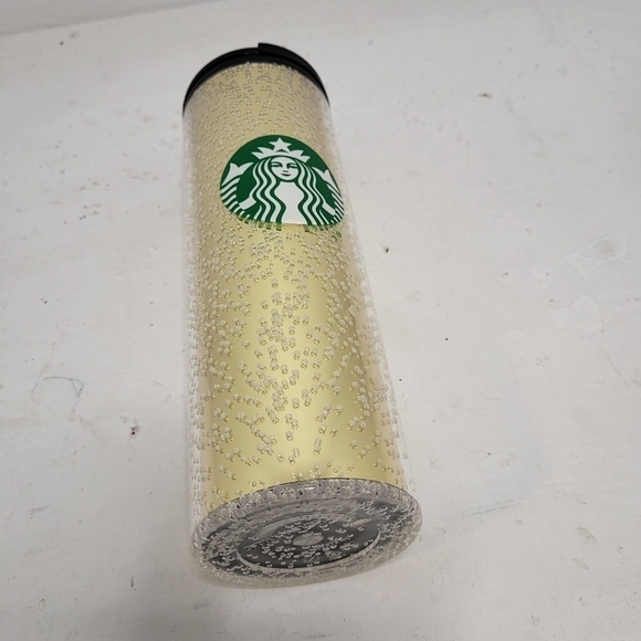 STARBUCKS Holiday Gold Bubble Travel Mug - Picture 4 of 10